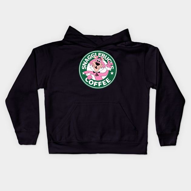 Snagglepuss - Snagglebucks Coffee Kids Hoodie by LuisP96